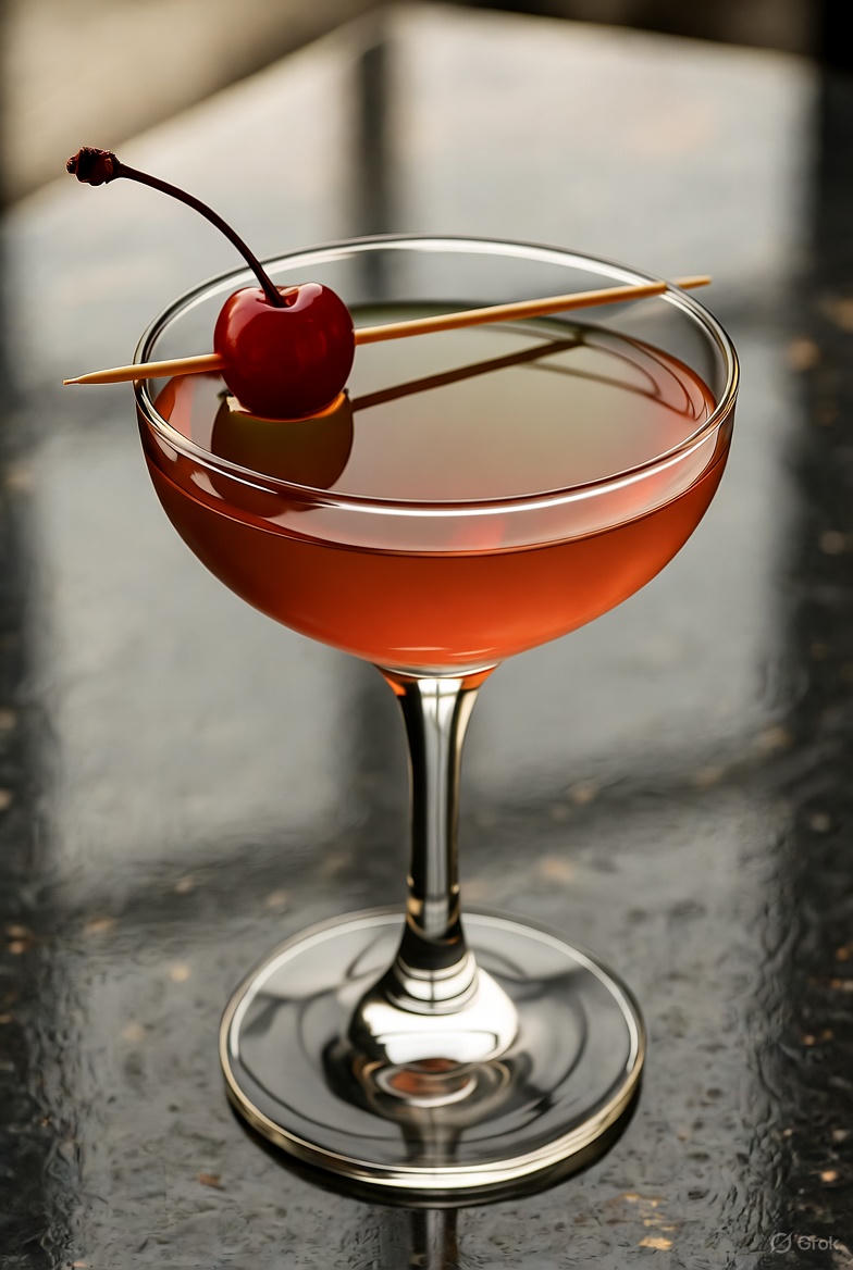 Classic Manhattan Cocktail Recipe - Professional Bartender Image